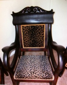 Leopard Victorian Chair