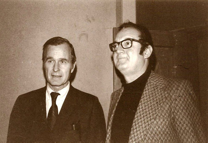 George Bush and Steve Allen in Tientsin